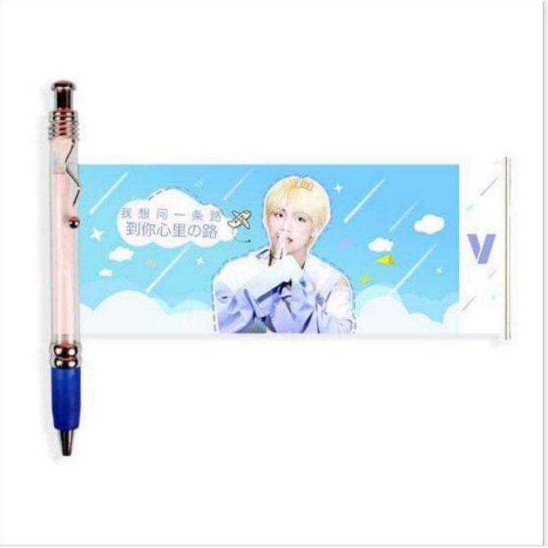 Bút bi BTS, bút kéo ảnh