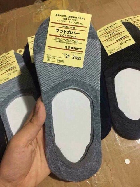 10 Đôi Tất Hài Nam Thông Hơi Kháng Khuẩn Xuất Nhật