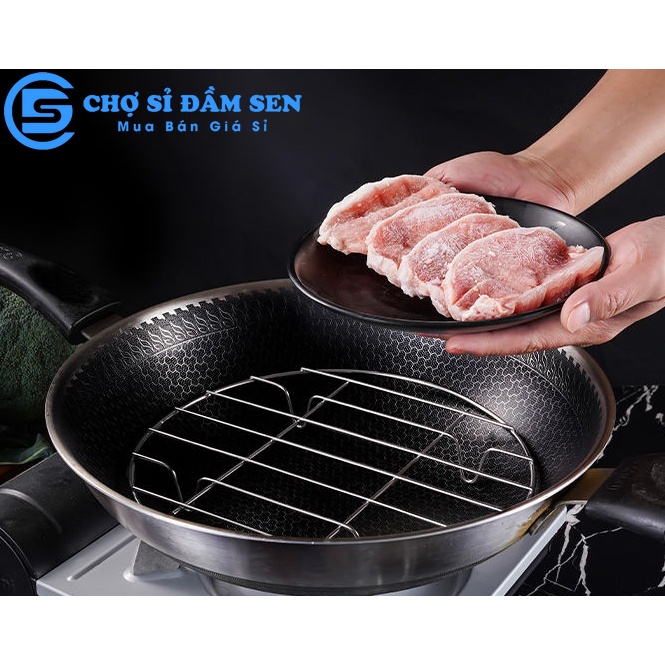 Giá Hấp Inox tiện dụng. Rack nướng bánh hình tròn, giá lót nồi cách nhiệt G396-GiaHap-Inox