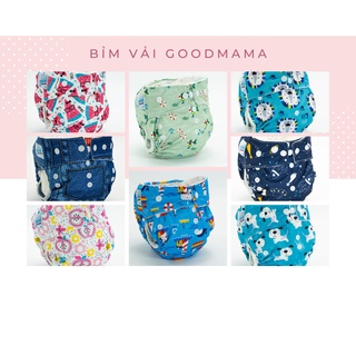 Combo 5 Bỉm Vải, Quần Tã Vải Cao Cấp Goodmama Chống Tràn Chống Hăm Cho Bé Size M,L