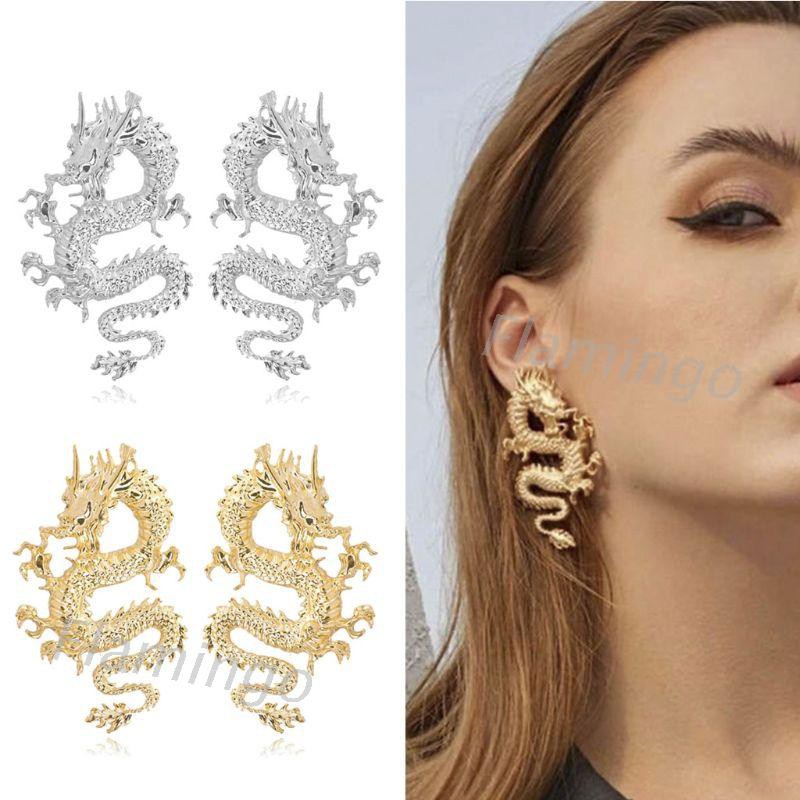 Đôi Khuyên Tai Hình Rồng Độc Đáo Thời Trang Cho Nữ