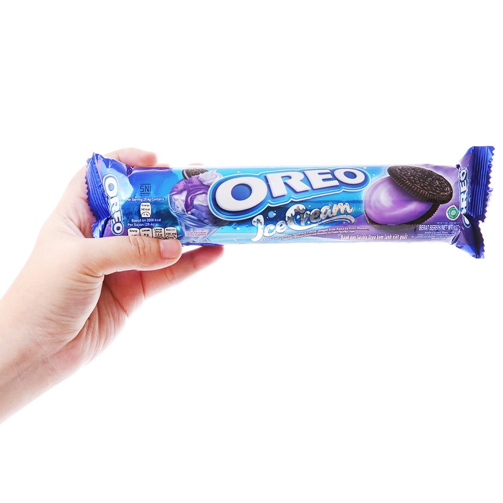[Hoả Tốc TP Hà Nội] Thùng 24 Cây Bánh Quy Oreo 133g Đủ Vị: Vani, Dâu, Socola, Kem Lạnh
