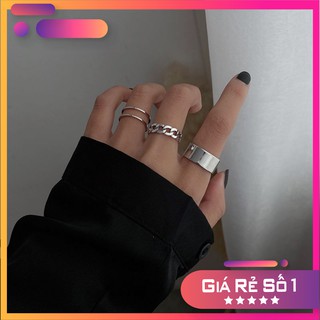 [FLASH SALE 50%] Bộ nhẫn phong cách Hàn Quốc đơn giản cho cặp đôi