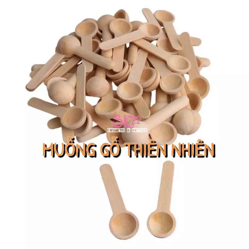 🥄Set 10 MUỖNG GỖ THIÊN NHIÊN (dài 7.5cm)🥄