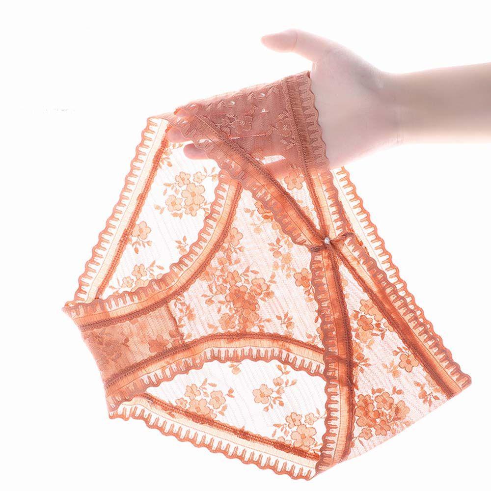 SOMEDAYZL Quần Lót Ren Hoa Lưng Thấp Đính Nơ Gợi Cảm