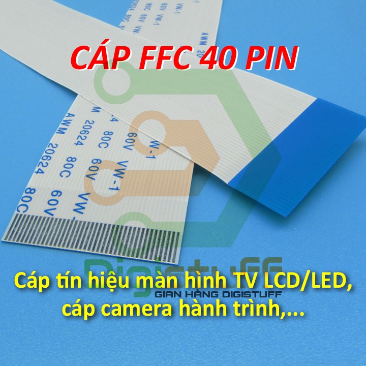 Cáp màn hình LCD LED cáp camera 40 pin AWM 20624 AWM 20706 thay cáp Xinya CviLux HAMBURG-SH-HF High-Tek JI-HAW