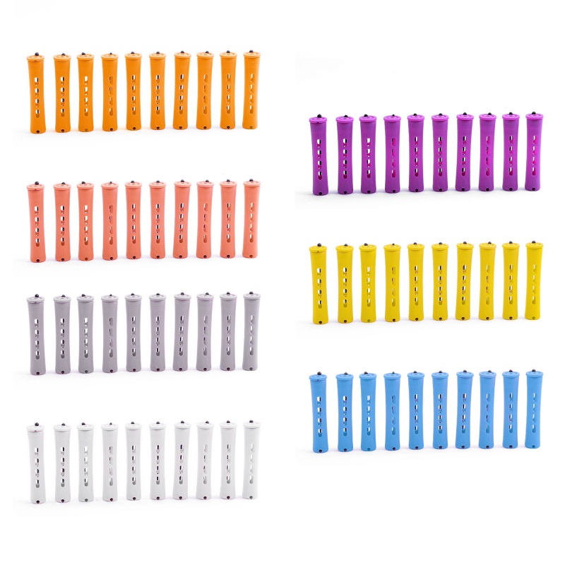 Set 10 Lô Uốn Tóc Gợn Sóng Lạnh Tiện Dụng Cho Salon Làm Tóc Tại Nhà