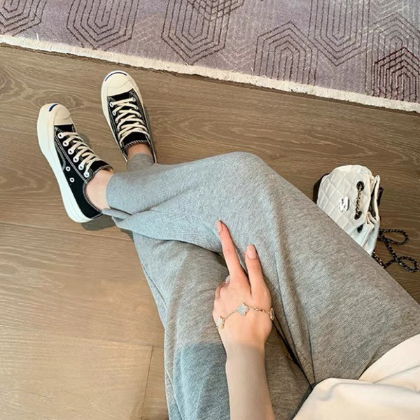 Quần thun da cá dáng suông _ Quần ống rộng cạp cao thun bigsize _ QDC