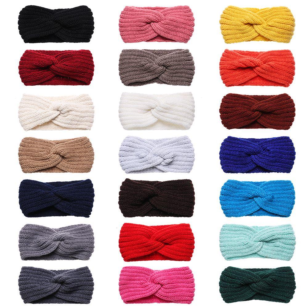 Khăn Turban Đan Chéo Mùa Đông Kiểu Mới Cho Nữ