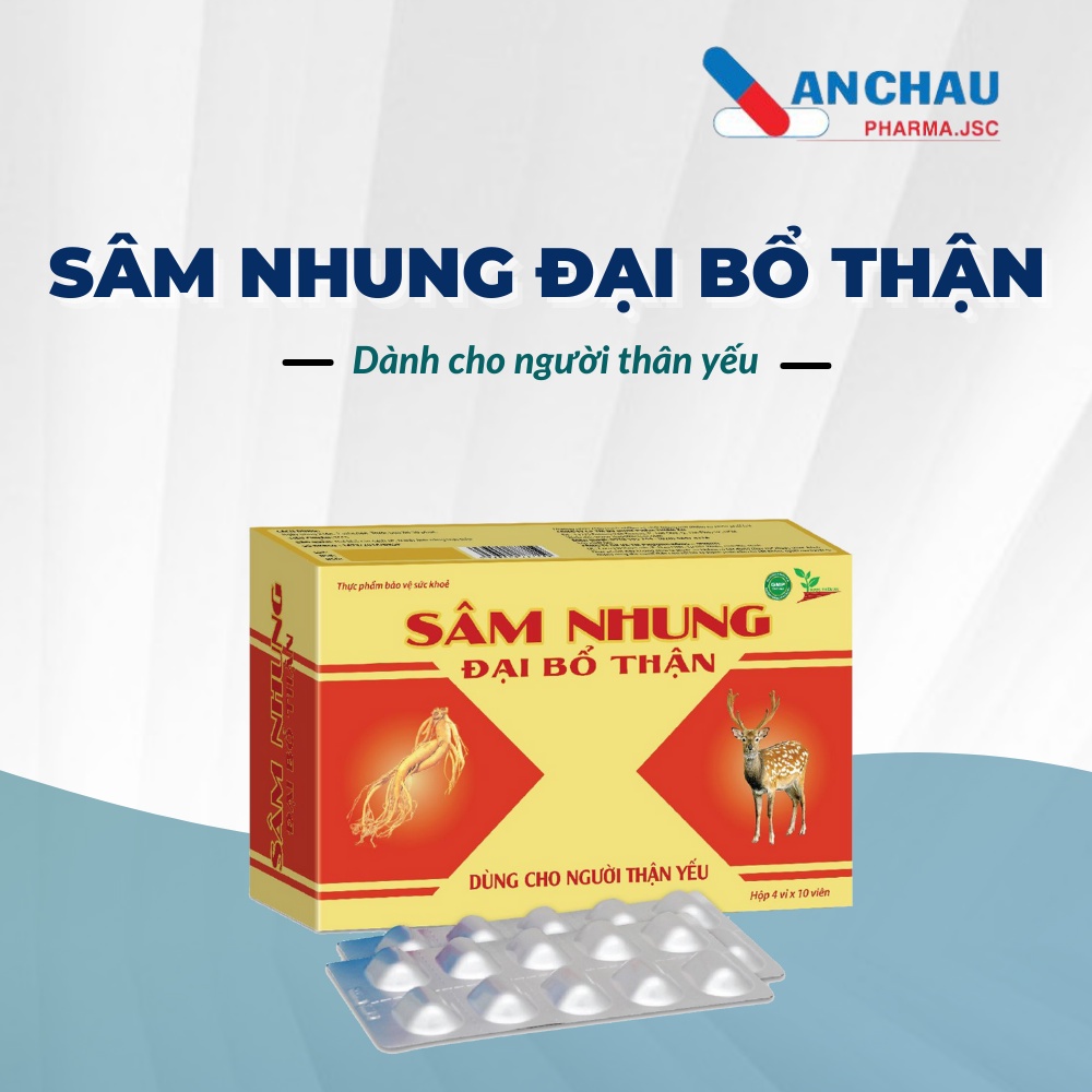 Sâm nhung đại bổ thận - Giúp tăng cường chức năng sinh lý, cải thiện xuất tinh sớm, di tinh, mộng tinh - che tên
