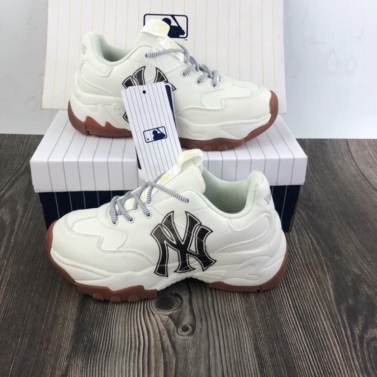 giayvadepGiày MLB hàn quốc NY đế nâu bản trung đế tách siêu cao cấp full hộp