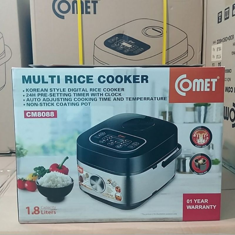 NỒI CƠM ĐIỆN TỬ COMET CM8088 1.8 lit LÒNG NIÊU CHỐNG DÍNH | BigBuy360 - bigbuy360.vn