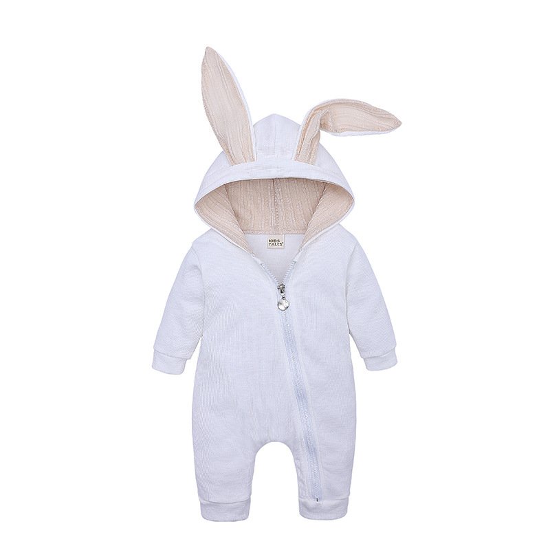 Body liền thân dài tay tai thỏ, bodysuit thu đông cho bé hàng cao cấp cotton hàng Quảng Châu xuất Nhật