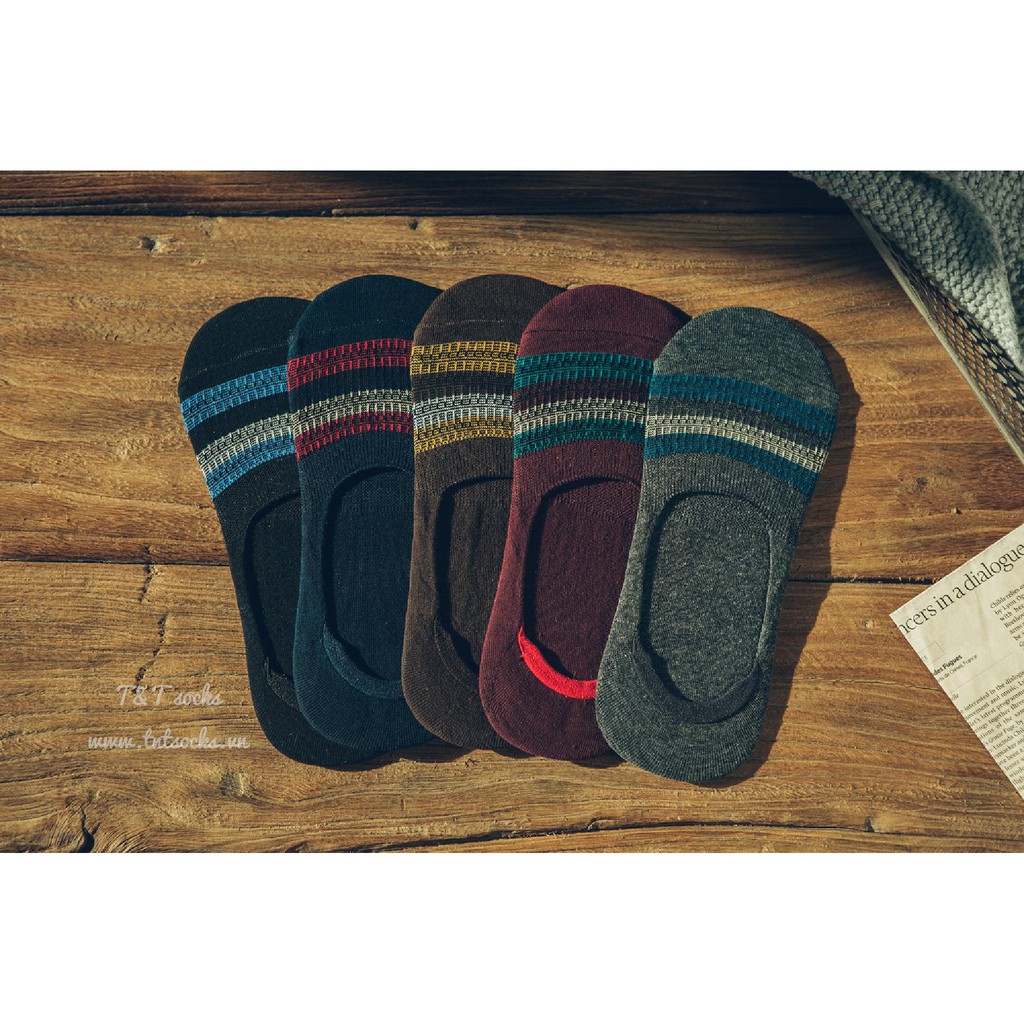 [ Combo 5 đôi ] Tất hài nam Vintage T&amp;T Socks  - NAM31.004