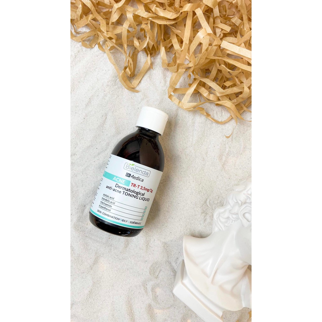 Nước Hoa Hồng Cân Bằng Bielenda Dr Medica Anti-acne Toner 250ml Làm Sạch Sâu, Làm Dịu, Giảm Mụn