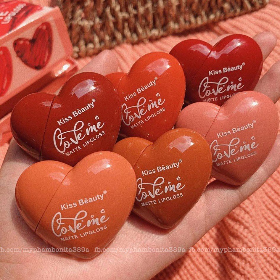 Son Kem Lì Trái Tim Love Me KissBeauty 7870 Auth Nội Địa