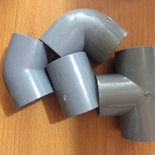 Phụ kiện ống nhựa pvc phi 48 Cút 48 Chếch 48 Tê 48 Măng sông 48