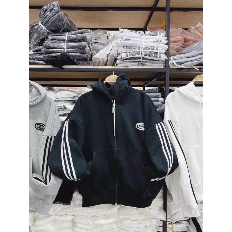 [Ảnh Thật] Áo Khoác Nỉ Ngoại thêu Zetion Form Rộng Unisex Chất Đẹp | BigBuy360 - bigbuy360.vn