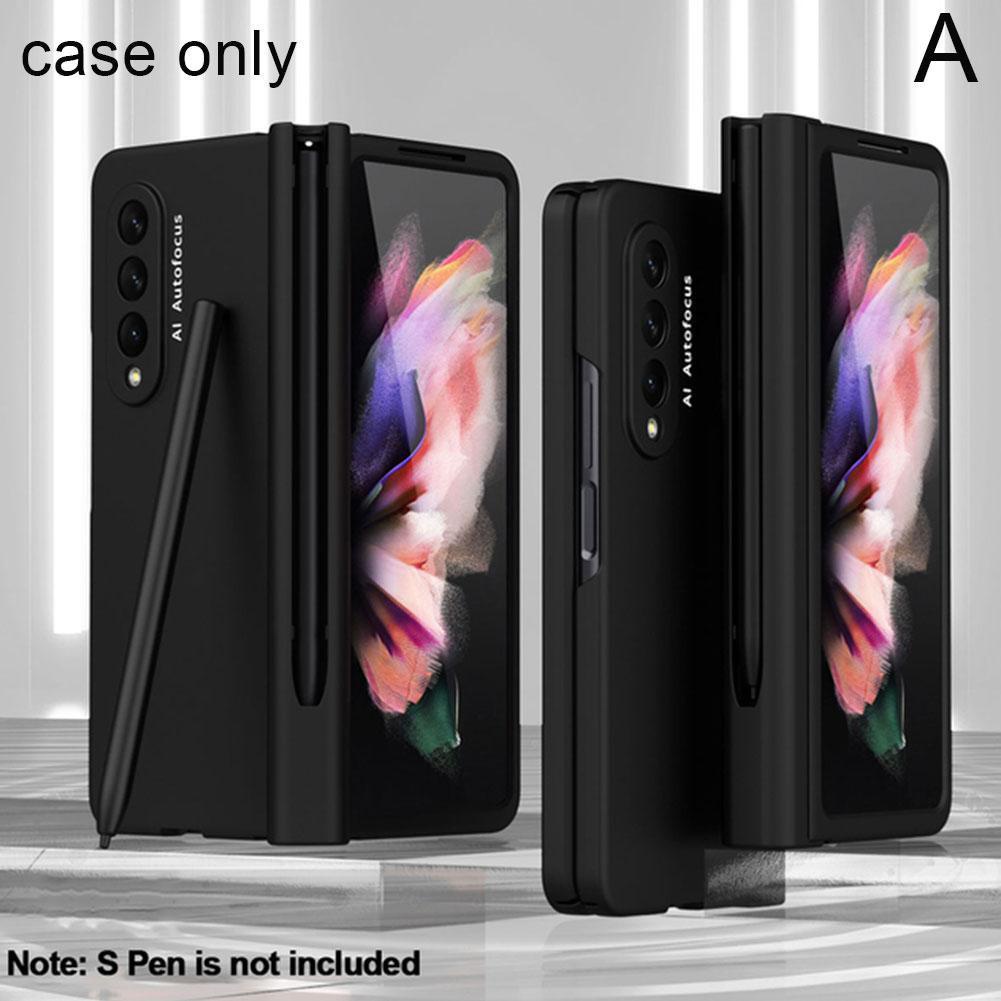 Ốp điện thoại bảo vệ toàn diện có ngăn đựng bút dành cho Samsung Galaxy Fold Z 3 J5O9 5G R2Y8