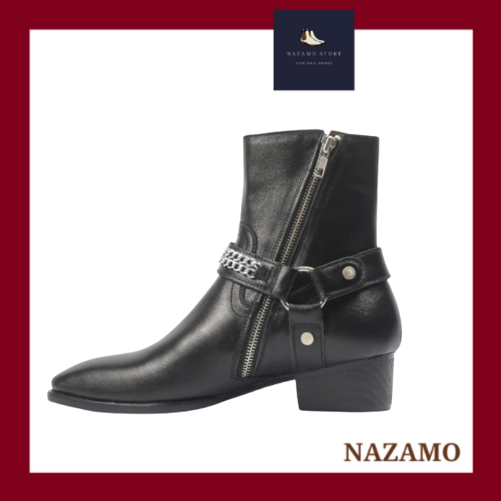 [HARNESS BOOTS CAO CẤP], BOOTS NAM DA TRƠN nazamo9488  BẢO HÀNH 24 THÁNG | BigBuy360 - bigbuy360.vn