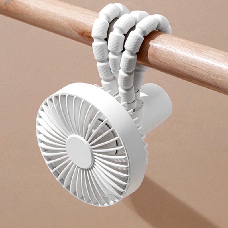 Quạt Kẹp Cầm Tay Mini Sạc Pin Với Chân Tripod Linh Hoạt Không Gây Tiếng Ồn