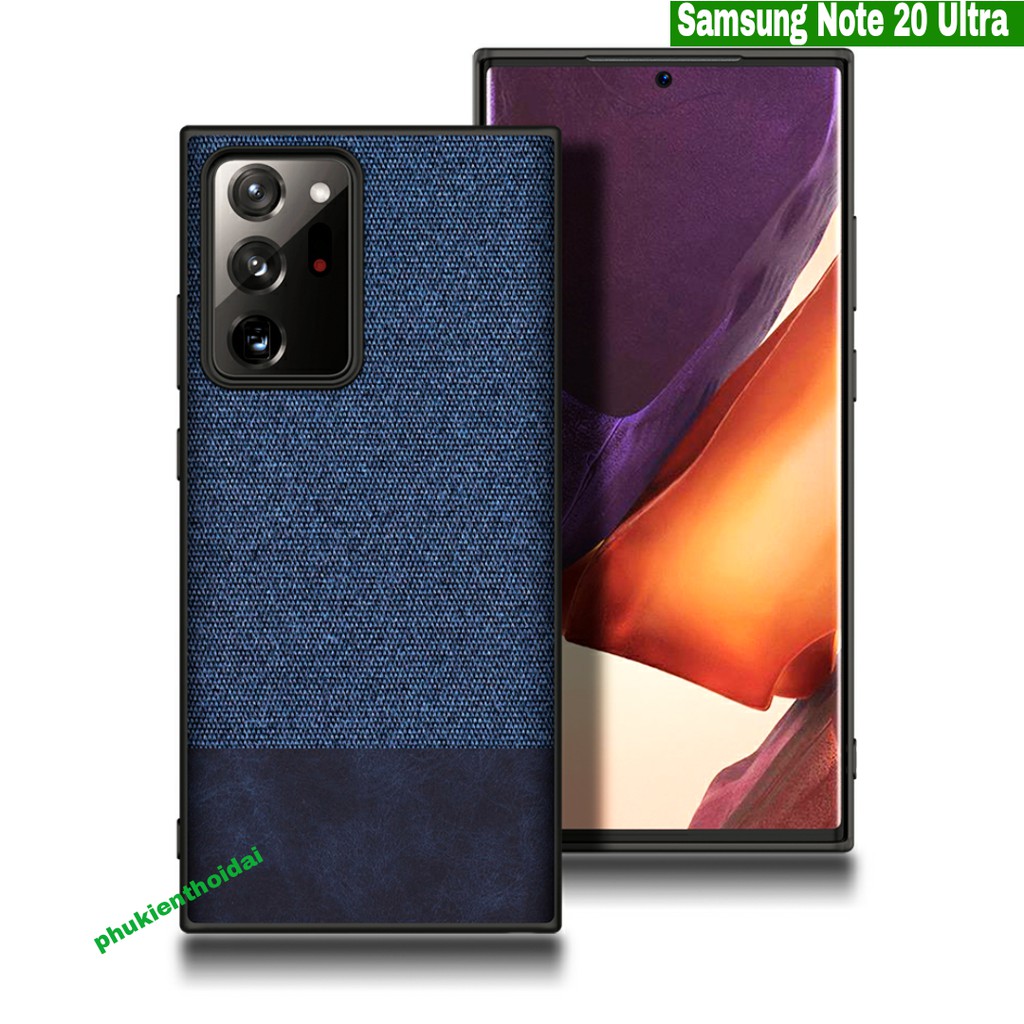 Ốp lưng Samsung Note 20 Ultra chống sốc vải da thời trang cao cấp