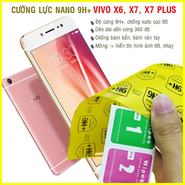 Dán cường lực dẻo nano Vivo X6, Vivo X7, X7 Plus