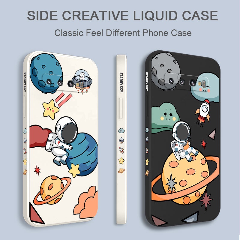 Ốp Điện Thoại Mềm Hình Phi Hành Gia Sáng Tạo Cho Samsung Galaxy S10 S10E Plus S9 Plus