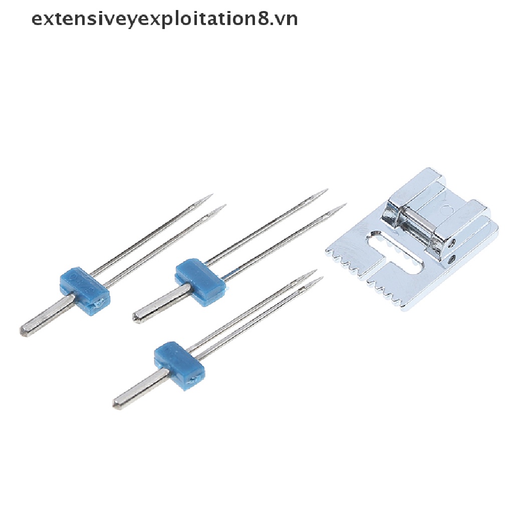 【extensive】 Groove Pintuck Foot With 3 Sizes Double Twin s Pin Set for Brother Sewing 【vn】