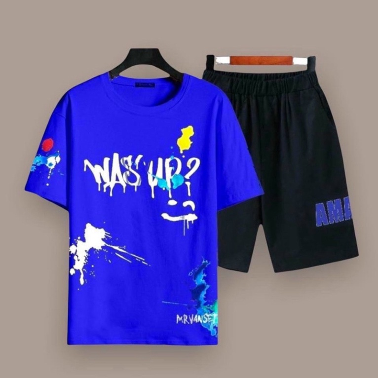 Bộ Thể Thao Nam Wasup Thun Lưới Mè KSS310