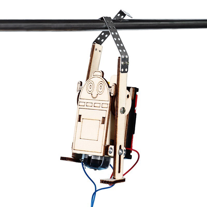 Đồ Chơi Stem - Bộ Lắp Ghép Bằng Gỗ Con Khỉ Leo Dây Theo Phương Pháp Giáo Dục Stem Steam.