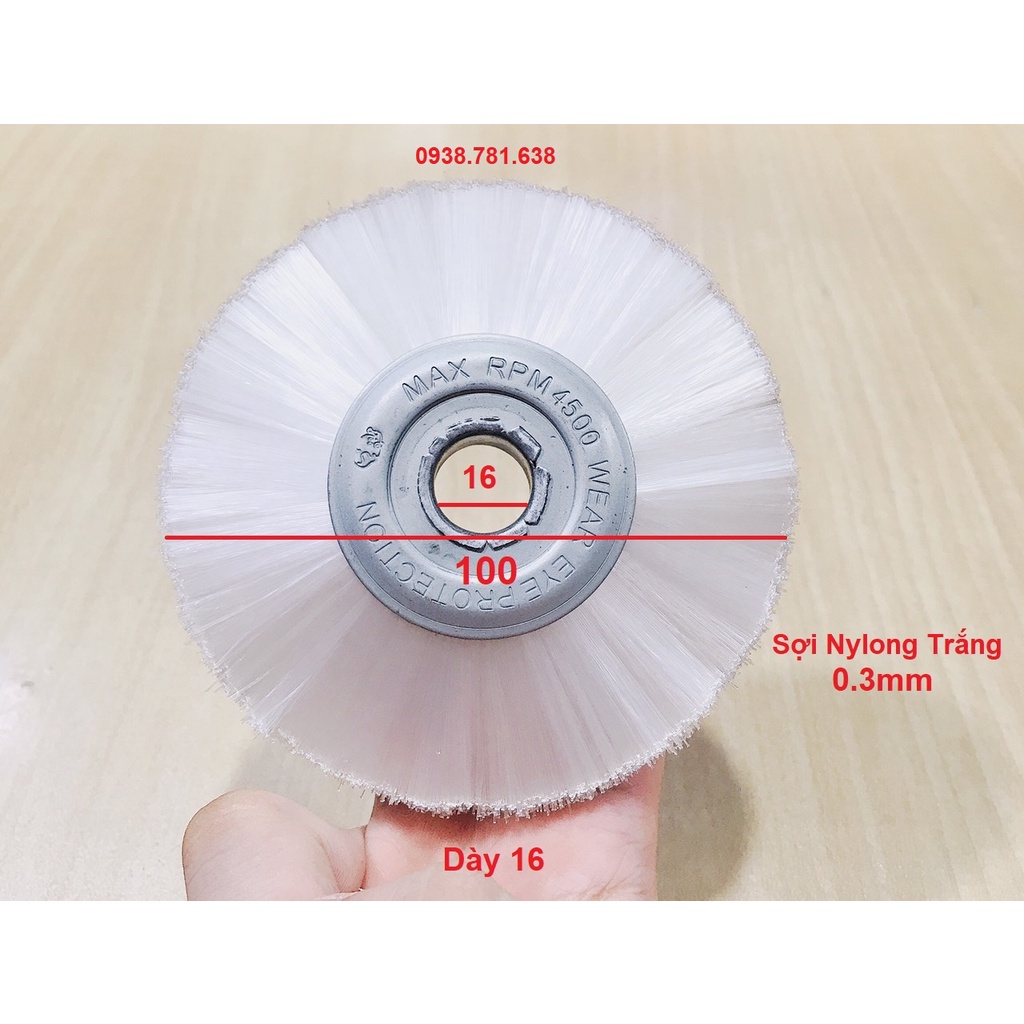 Bánh Cước Nylong Trắng 100X16X16