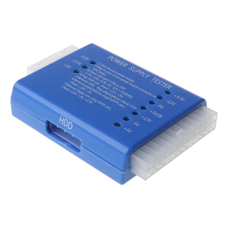 1 Thiết Bị Kiểm Tra Nguồn Điện Màu Đen Pc 20 24 Pin Psu Atx Sata Hd | BigBuy360 - bigbuy360.vn