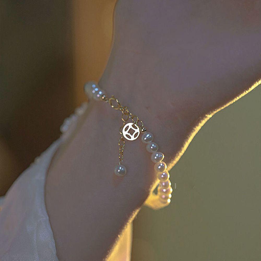 Vòng Tay Dây Xích May Mắn Phong Cách Baroque Cổ Điển Thời Trang Cho Nữ