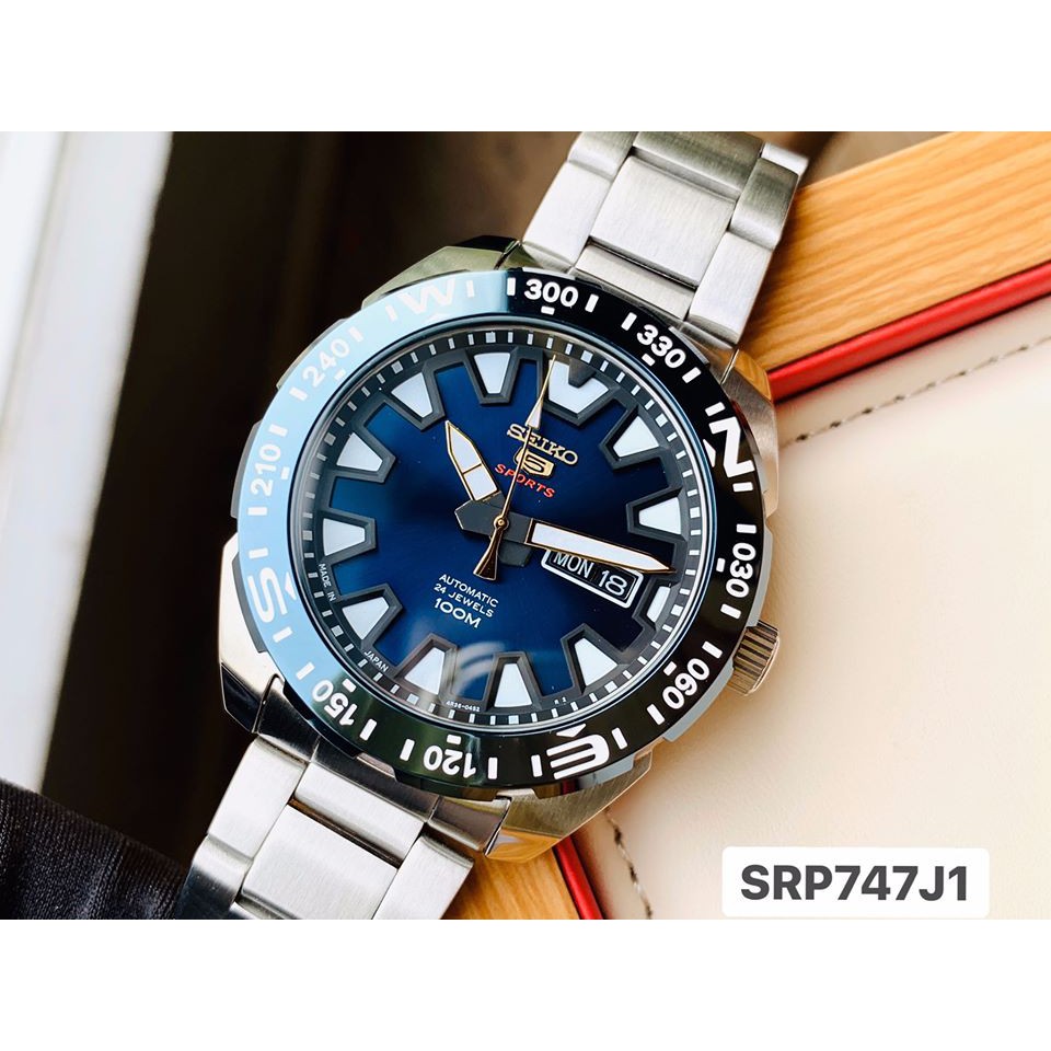 ĐỒNG HỒ NAM Seiko 5 Sports Monster Blue Steel - SRP747J1