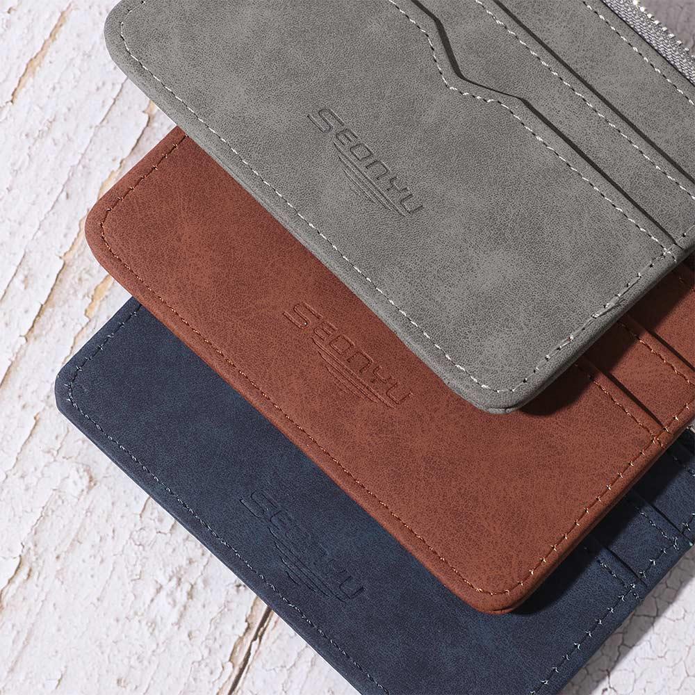 Ví Đựng Thẻ Nhiều Ngăn Phong Cách Retro Cho Nam Giá Đỡ