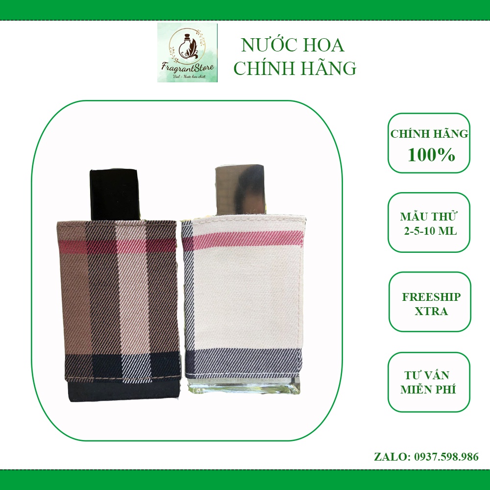 Nước Hoa Burberry London (mẫu thử)