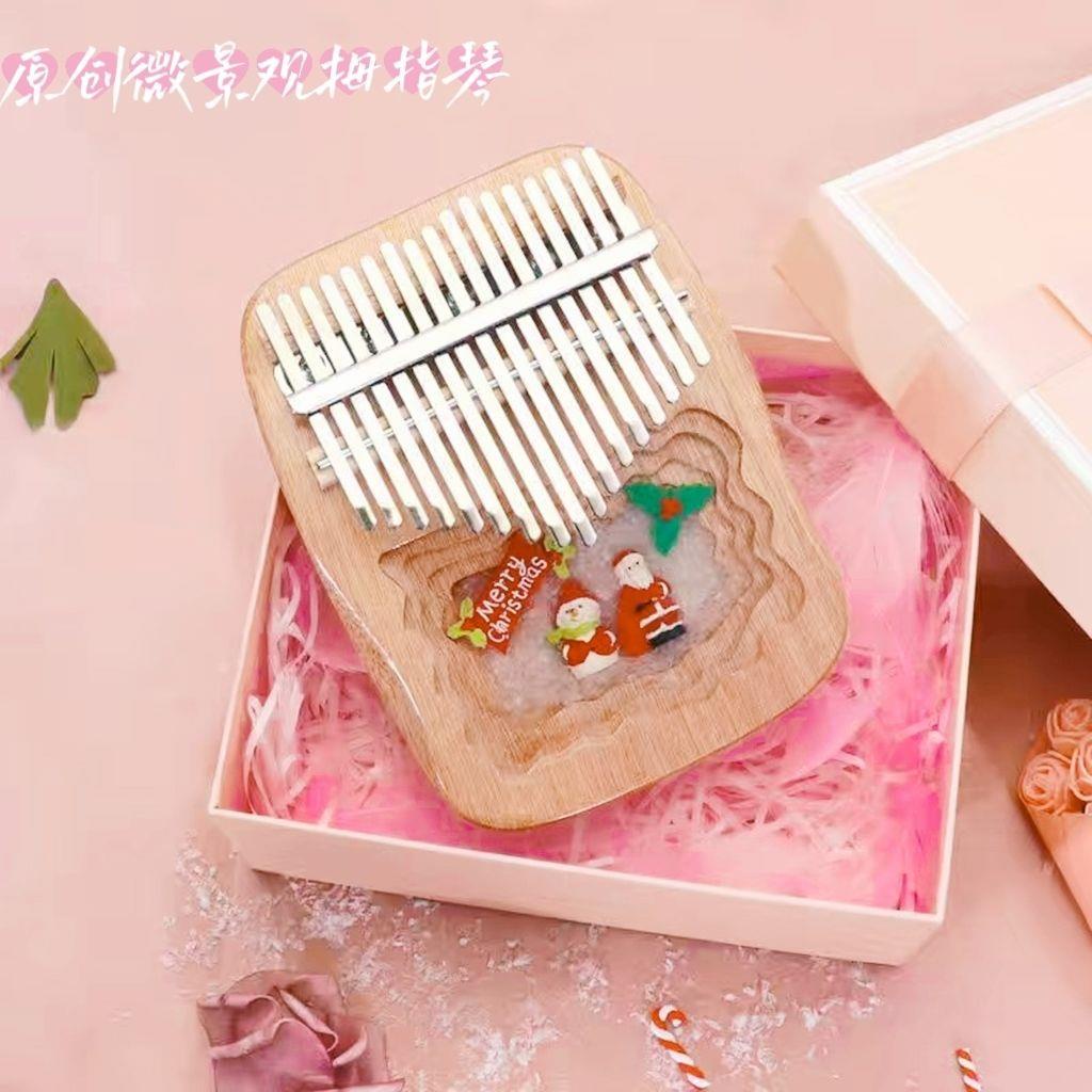 Đàn Kalimba 17 Nốt Bằng Nhựa Resin Nhỏ Gọn Dành Cho Người Mới Bắt Đầu