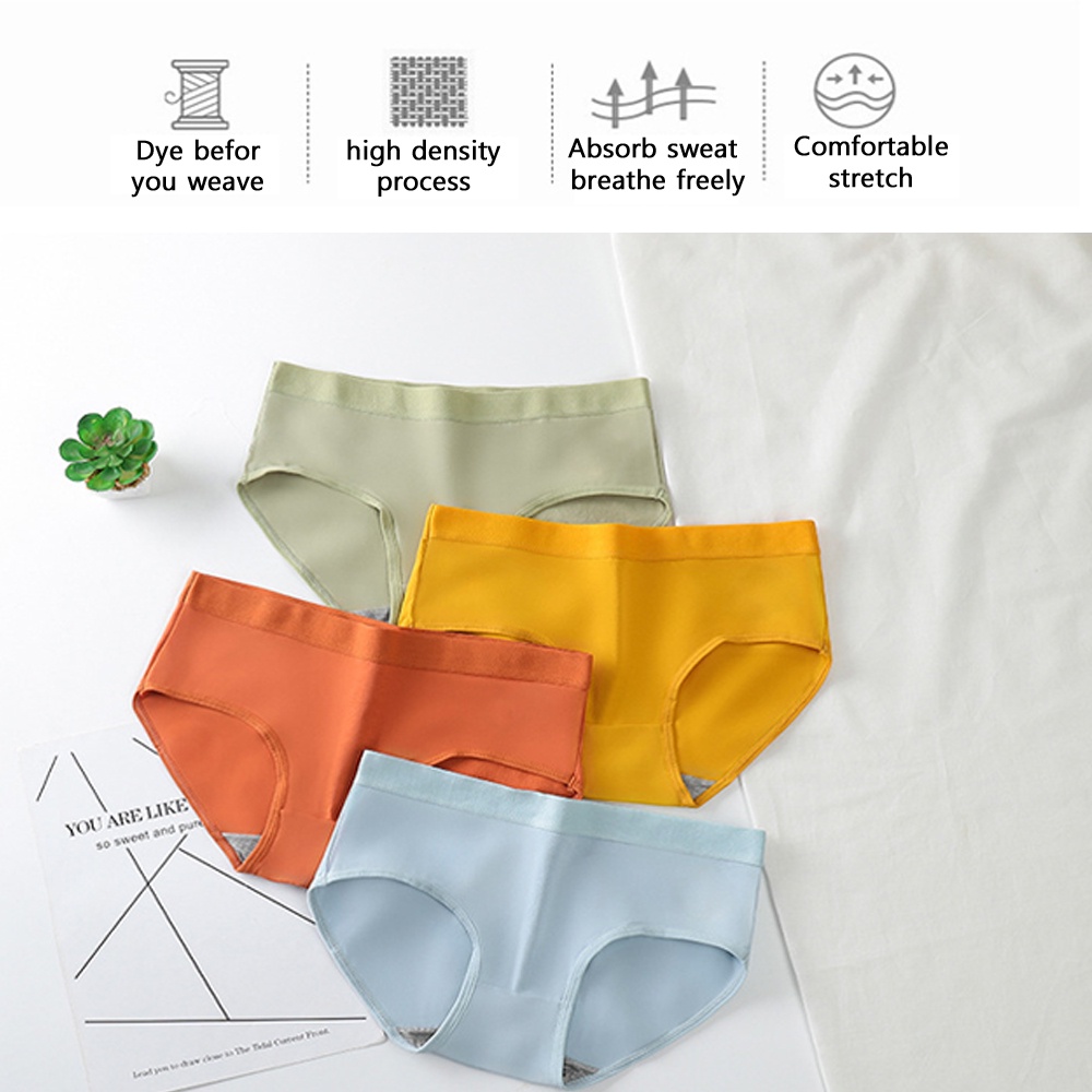 ♥Tigo♥ Cotton Japanese-style Girl's Underwear Comfortable Mid-waist Cute Student Girl Panty