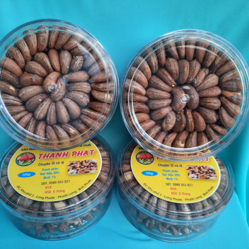 500g Hạt điều rang muối bình phước loại nguyên lụa size A cồ (loại 1) | BigBuy360 - bigbuy360.vn