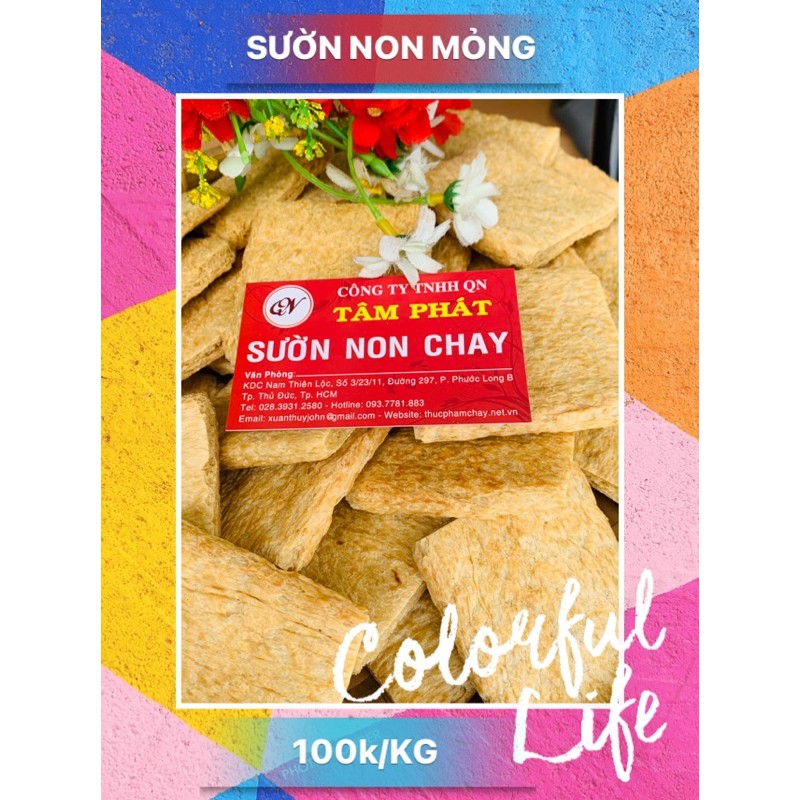 ❤️ 1KG SƯỜN NON CHAY ( Loại mỏng)/ siêu ngon