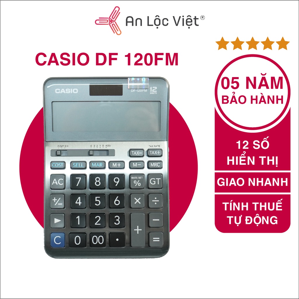 Máy tính Casio DF 120 FM chính hãng