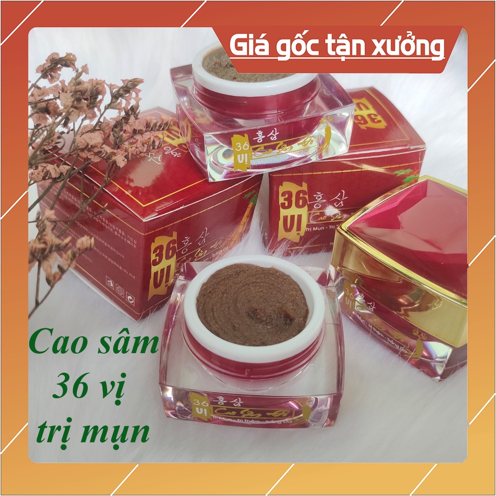 CAO SÂM ĐỎ mix tinh bột nghệ đen ấn độ - hàng chuẩn hanmade tri mụn hiệu quả