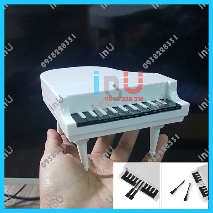 HCM - Đàn piano trang trí bàn bếp bàn khách kèm 10 nĩa trái cây độc đáo