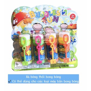 Vĩ 4-5-6 Chai Xà Bông Bong Bóng ( kèm cây thổi tay )