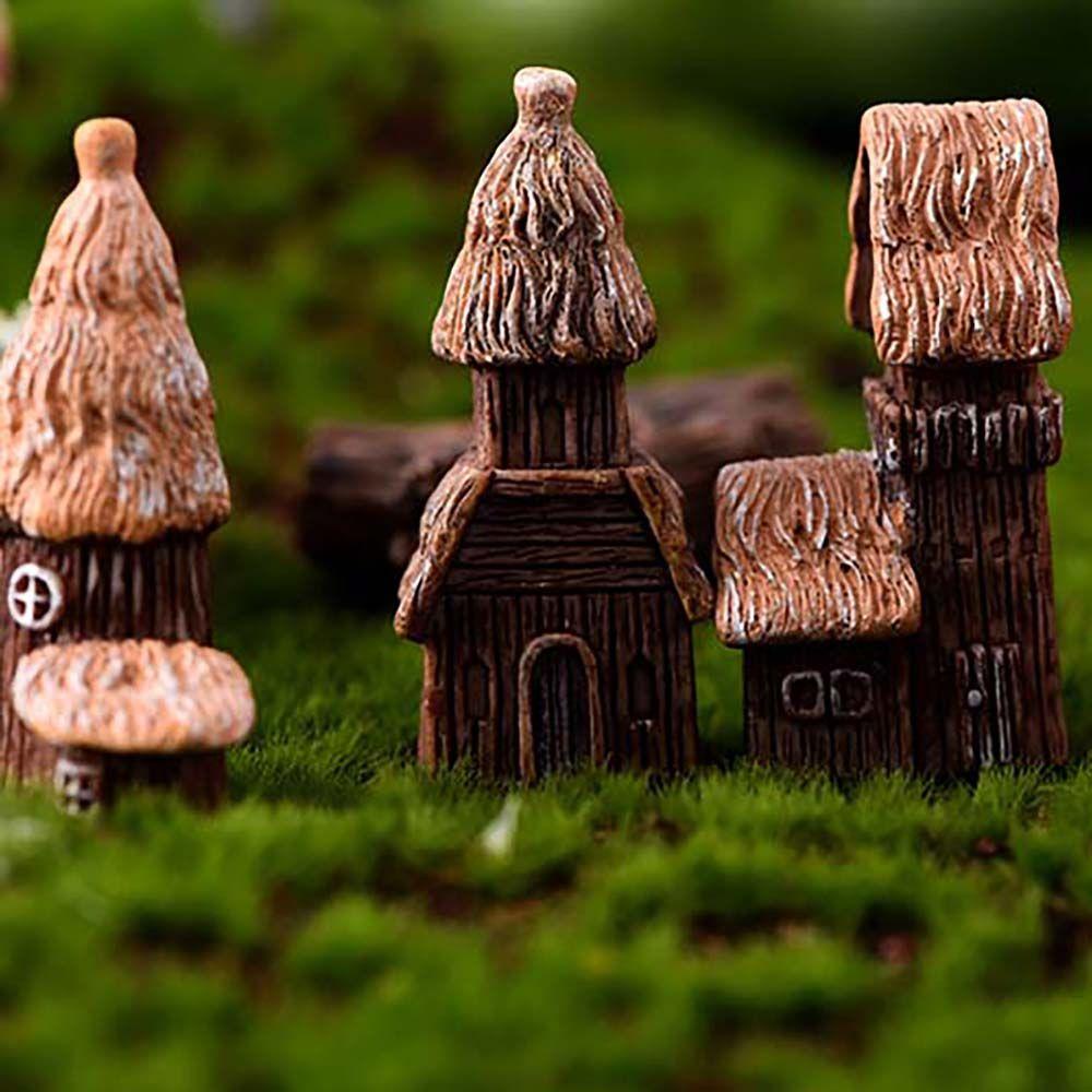 IVORY Mô Hình Ngôi Nhà Knickknacks Bằng Nhựa Resin Dùng Trang Trí DIY