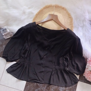 ÁO CROPTOP DÁNG PEPLUM