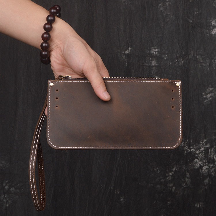 Ví Phone Da Bò Thật Kiểu Dáng Đơn Giản Phong Cách vintage