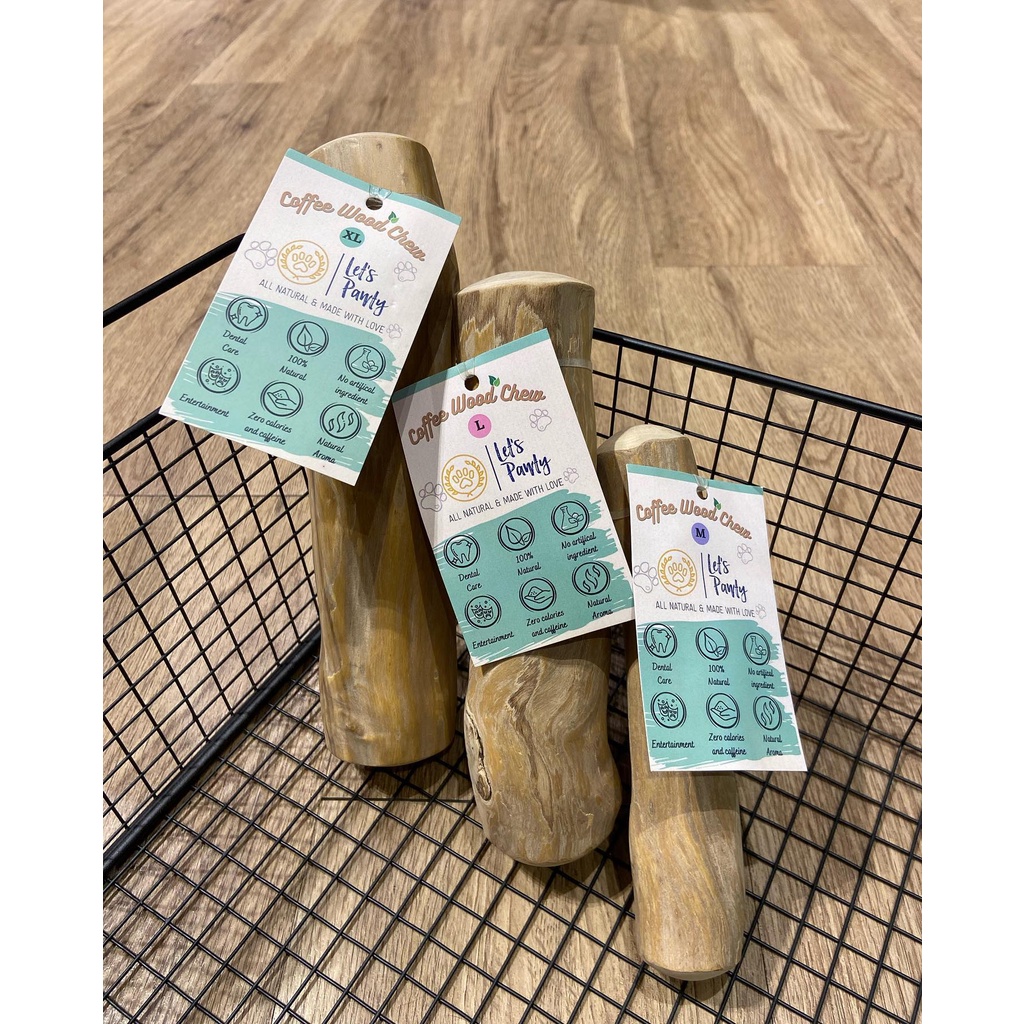 Thanh gỗ tựu nhiên cho chó gặm coffee wood dog chew