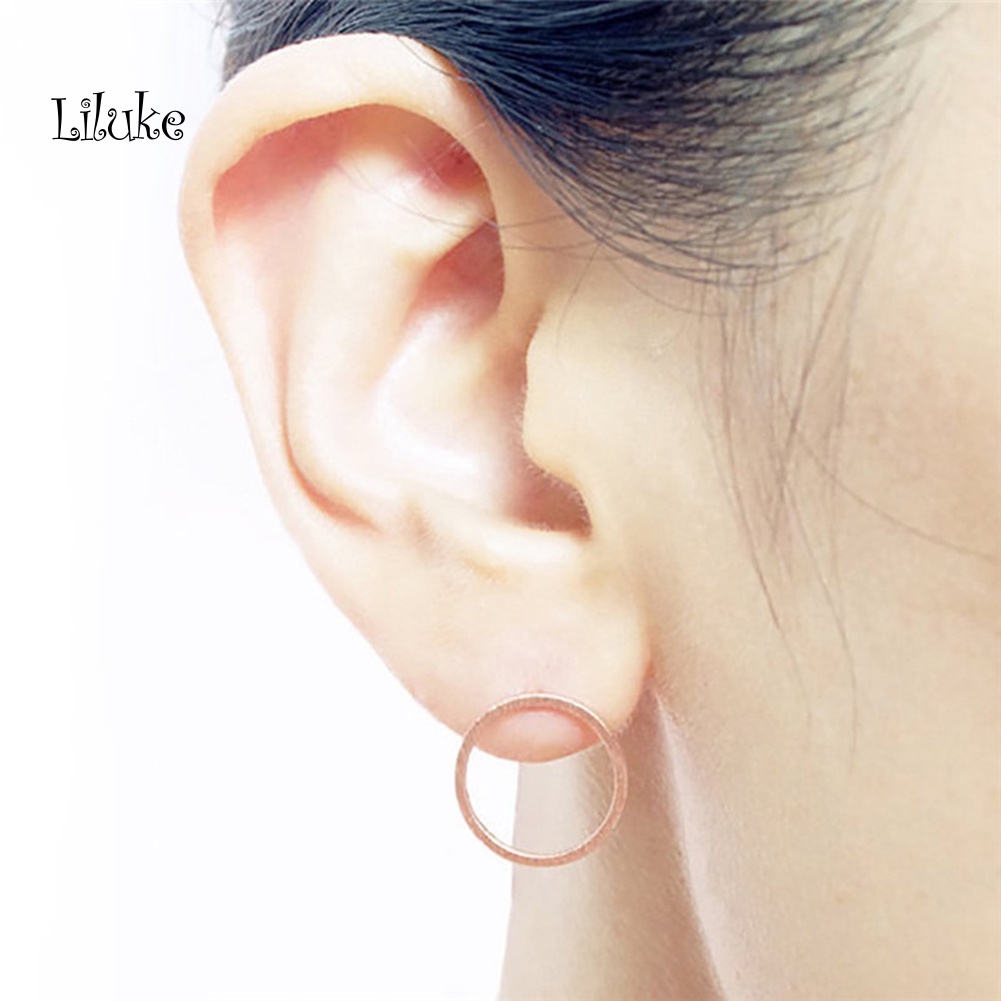 Đôi Khuyên Tai HìNh VòNg TròN Đơn GiảN ThờI Trang Cho Nữ